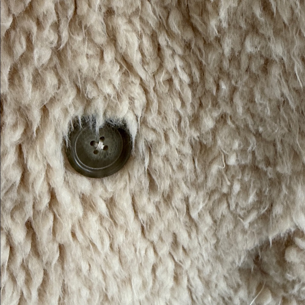 Brand New Free People Beige Teddy Jacket - Picture 4 of 5